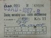 žiacky cestovný mesačný lístok z roku 1967